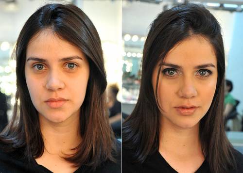 foto de maquiagem air brush antes e depois