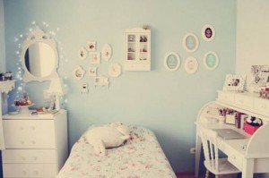 quarto azul para meninas