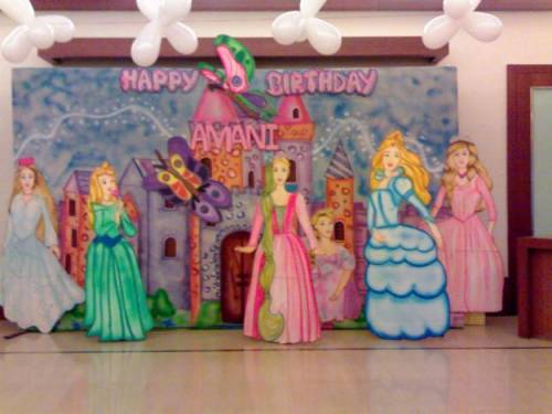 decoração de festa infantil em casa tema princesas