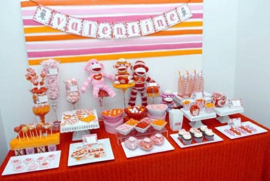 decoração rosa de festa infantil simples