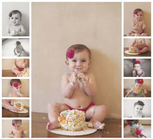 Album infantil smash the cake - fotos