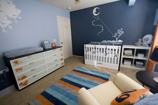 cores para quarto de bebê azul