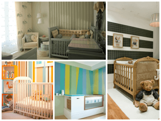 sugestões de cores para quarto de bebê menino