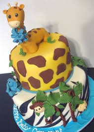 bolo safari decorado para bebês