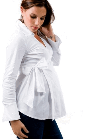 camisa formal para grávidas