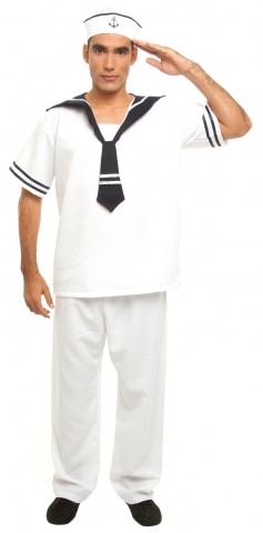 homem vestido de marinheiro