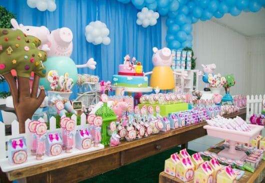 Imagens de festa infantil decorada da Peppa Pig
