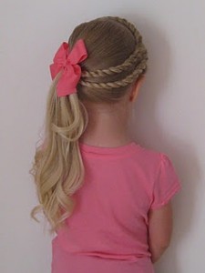 penteados de criança com cabelos longos