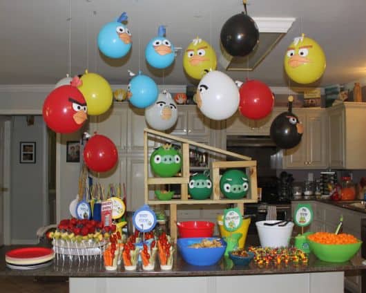balões festa angry birds