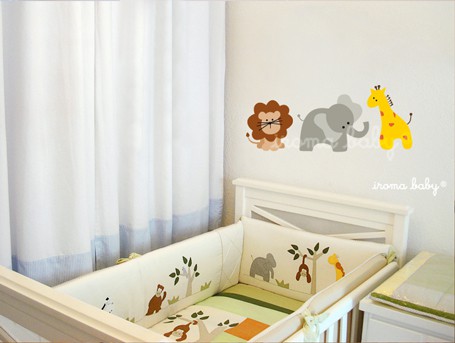adesivos para quarto de bebê animais