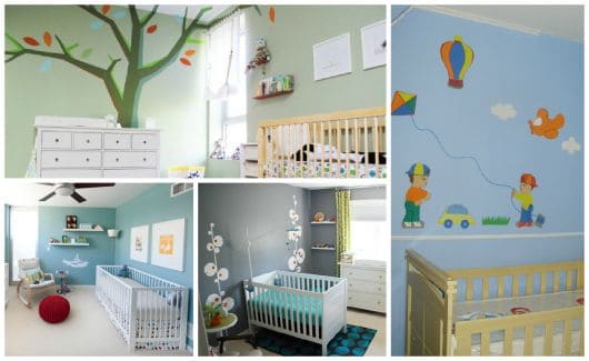 fotos de decorações simples para quarto de bebês