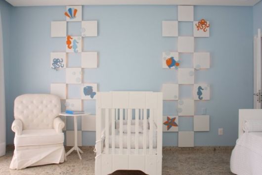 decoração quarto bebê masculino simples