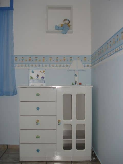 faixa para quarto de bebê azul