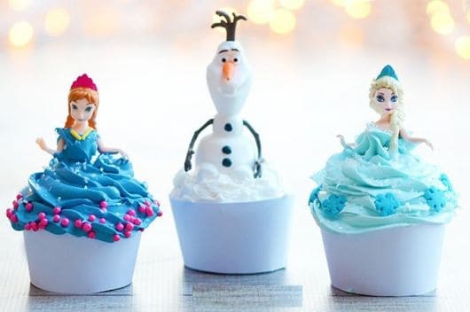 lembrancinha frozen cupcake