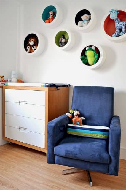 nichos para quarto de bebê - como pintar