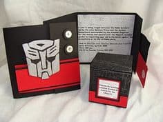convites personalizado Transformers