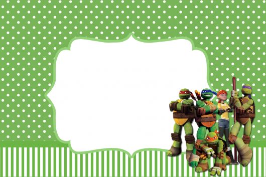 convite pronto tartaruga ninja