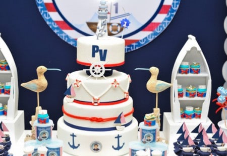 bolo para aniversário marítimo