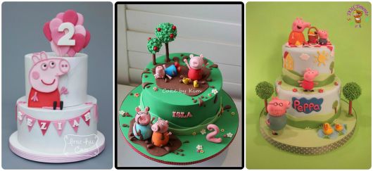 fotos de bolos peppa pig decorados