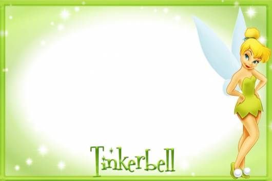 molde convite Tinkerbell