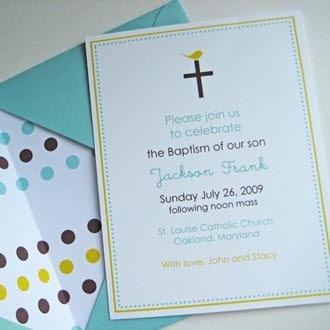convite colorido de batizado
