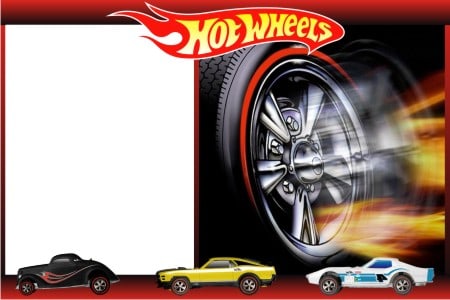 convite hot wheels modelo