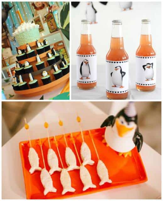 ideias para festa pinguins de madagascar