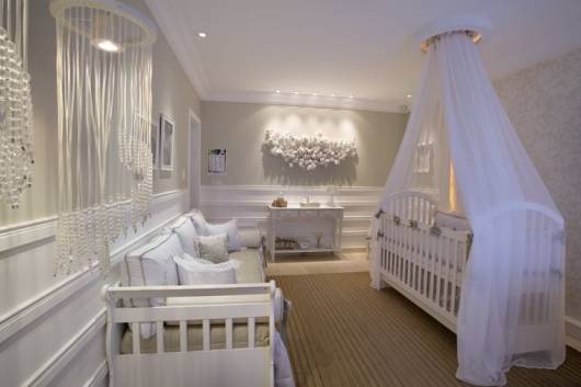 móvel branco quarto bebê