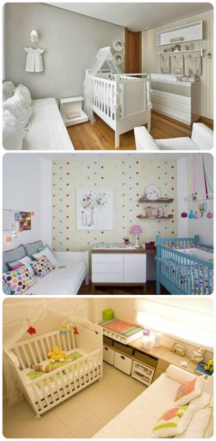 combinação móveis quarto de bebê