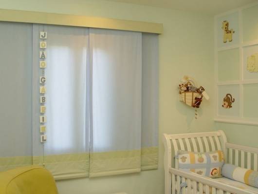 cortina painel para quarto de bebê