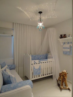 cortina embutida quarto de bebê menino