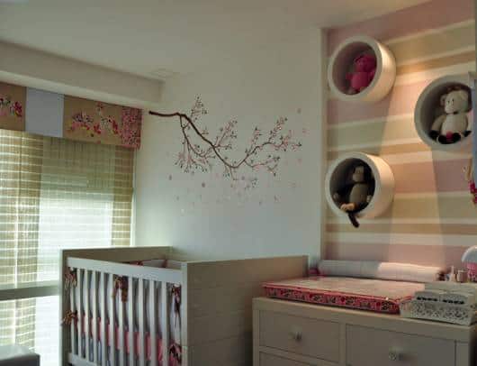 cortina painel em quarto de bebê