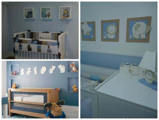 ideias de quarto de bebê azul