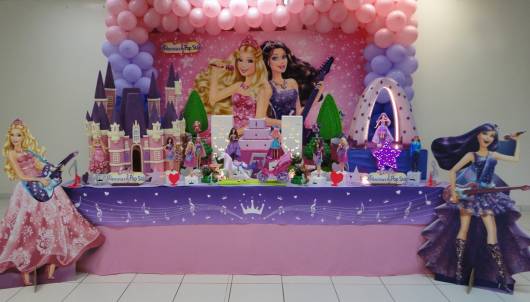 festa barbie princesa pop star