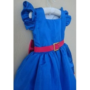 vestido azul rodado