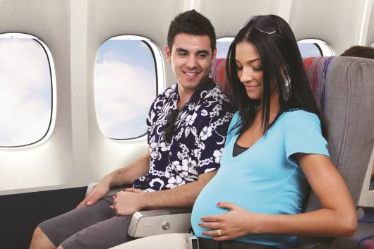 grávida avião