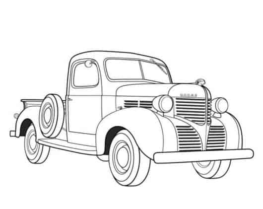 carros antigos em desenhos de carros para colorir