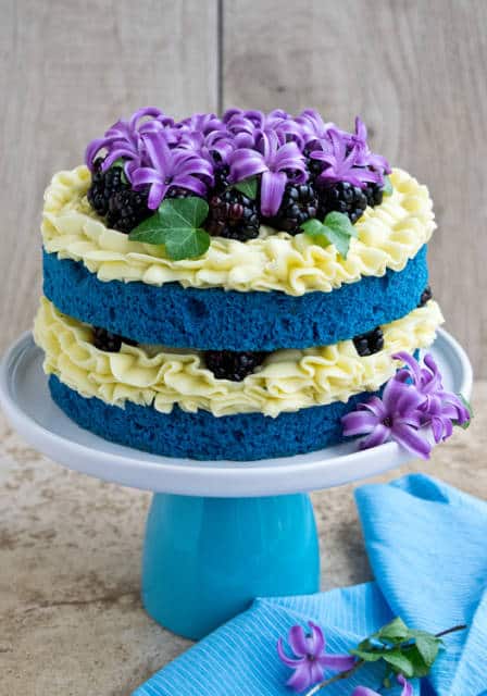 naked cake infantil azul