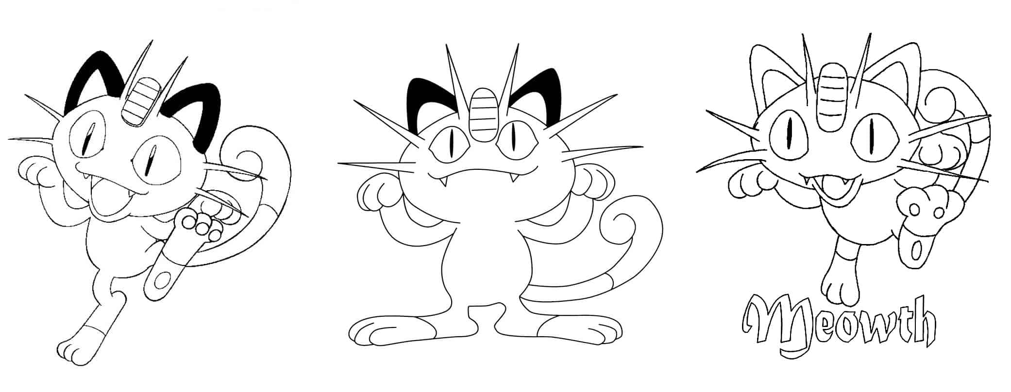desenhos meowth