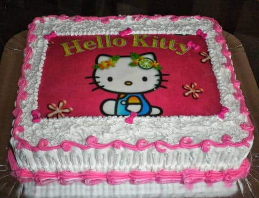 Festa Hello Kitty com papel de arroz