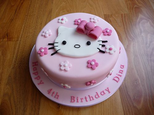 bolo para Festa Hello Kitty