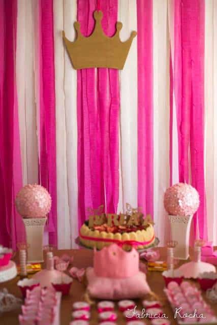 decoração festa pink