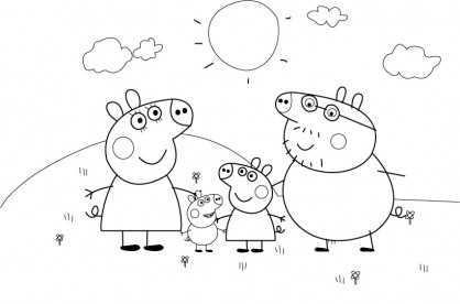 desenho família simples