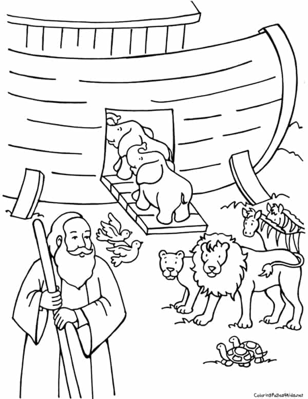 arca de Noé para pintar