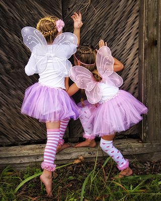 fantasias de fada infantil rosa com meias estampadas