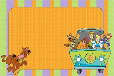 layout de convite para Festa Scooby-Doo