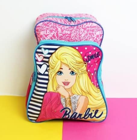 mochila de costas da Barbie
