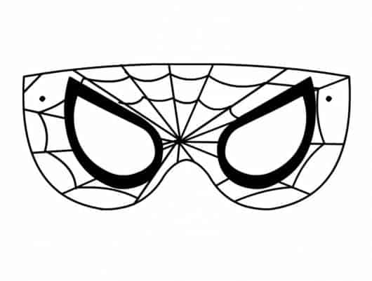 máscara de homem-aranha