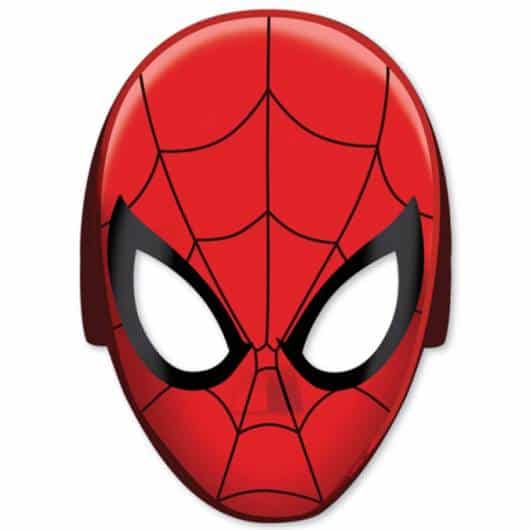 Máscara do Homem-Aranha bem realista para imprimir