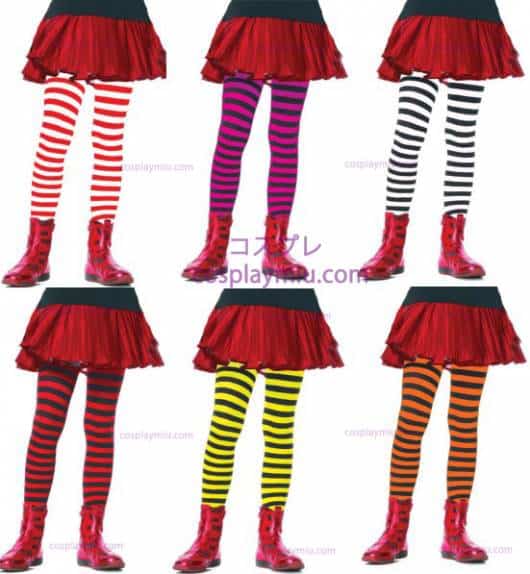 Fantasia de Abelha meias listradas coloridas para compor o look